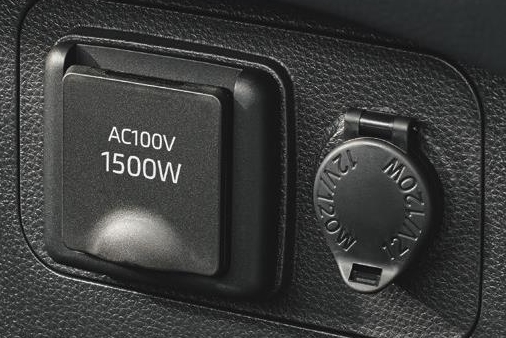 アクセサリーコンセント(AC100V・1500W、コンセント1/ヴィークルパワーコネクター付)