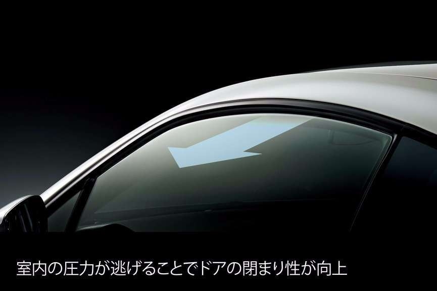 ドアを開けた瞬間、ウインドゥがわずかに下がるインデックスシステムを全車に搭載