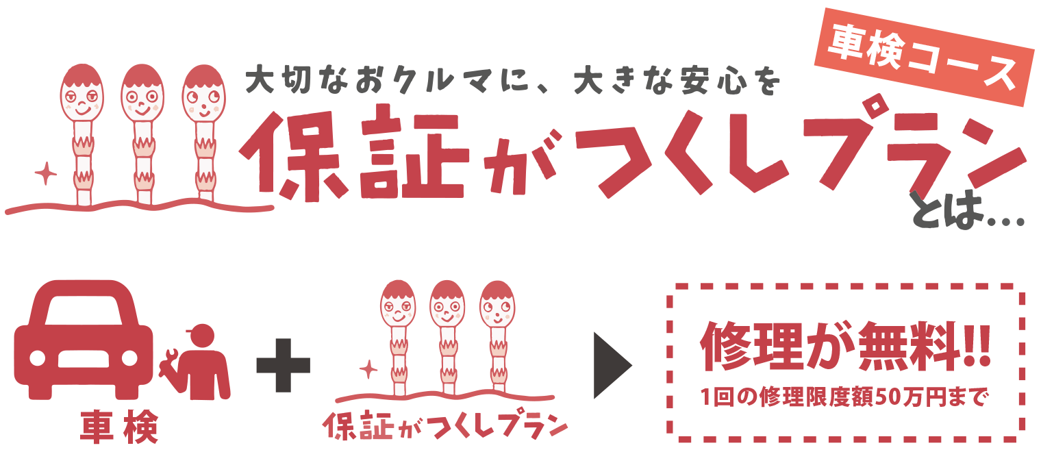 保証がつくしプラン車検コース ネッツトヨタ熊本