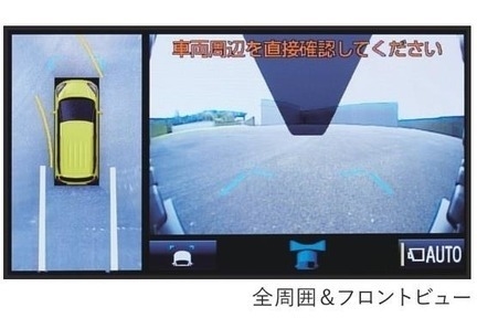 パノラミックビューモニター_車両を上から見たような映像をナビ画面に表示